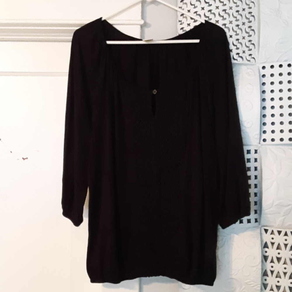Faded glory  boho style croched  blouse 1X
